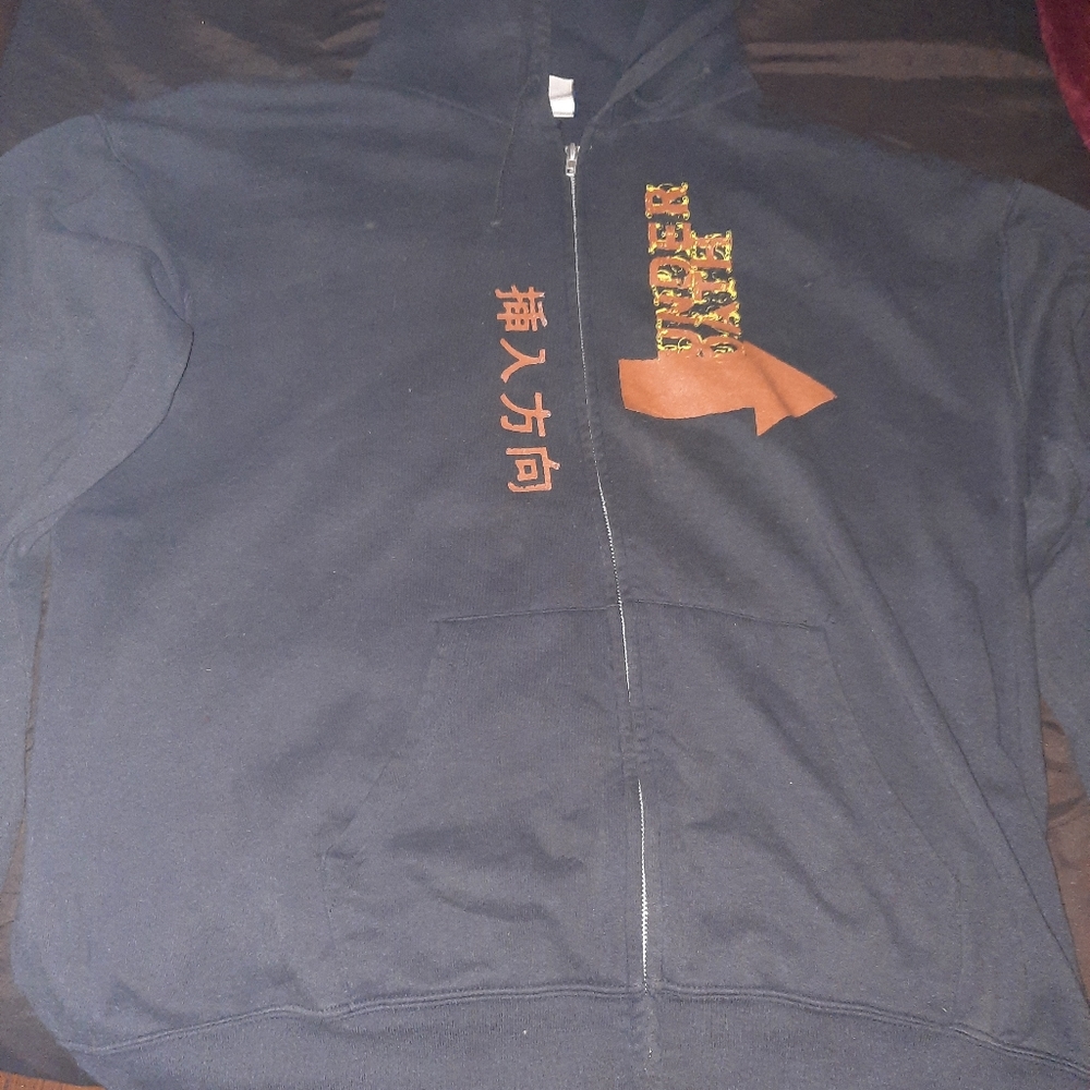 Underoath Band Zip Hoodie Size XL Used Can Fit 2XL